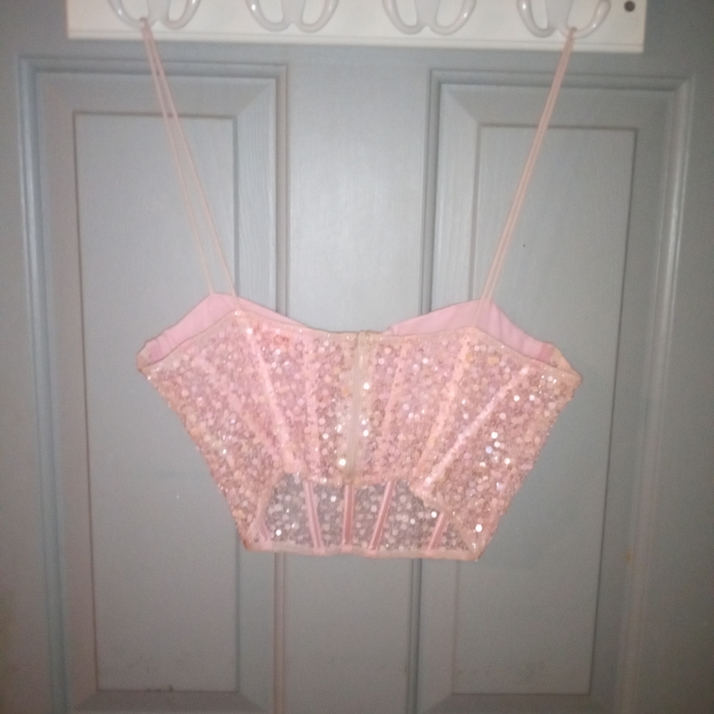 Dyspnea Peach Bodice Tulle Top - Picture 2 of 3